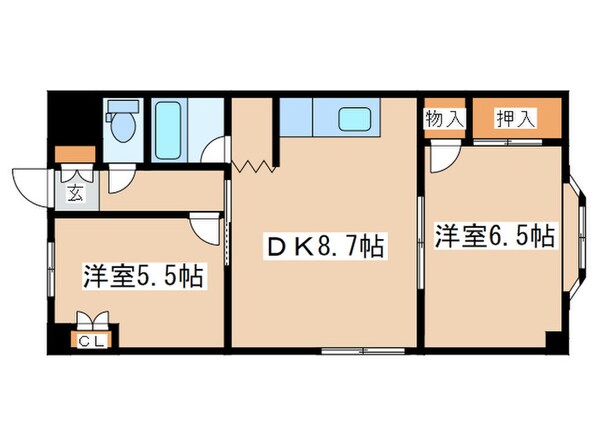 ツチダマンションの物件間取画像